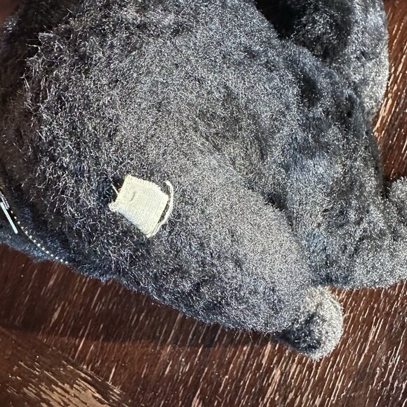 Vintage RADIO SHACK Black Furry Poodle Transistor AM Radio 9V Not Working Parts - Picture 8 of 10